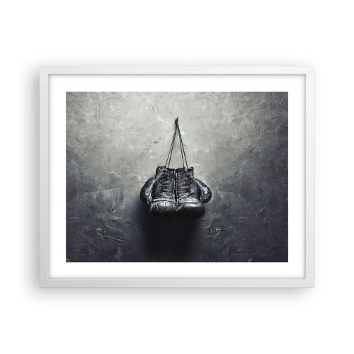 Poster in einem weißen Rahmen - Zeit des Kampfes und Zeit des Friedens - 50x40 cm