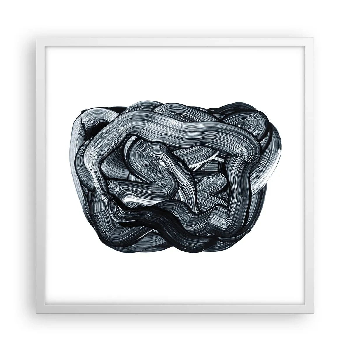 Poster in einem weißen Rahmen - Es ist nicht so einfach - 50x50 cm