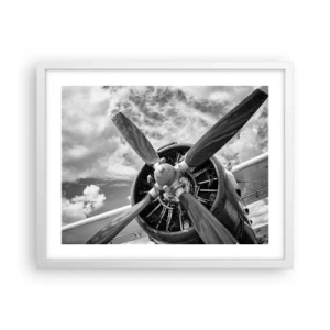 Poster in einem weißen Rahmen - Eroberer der Lüfte - 50x40 cm
