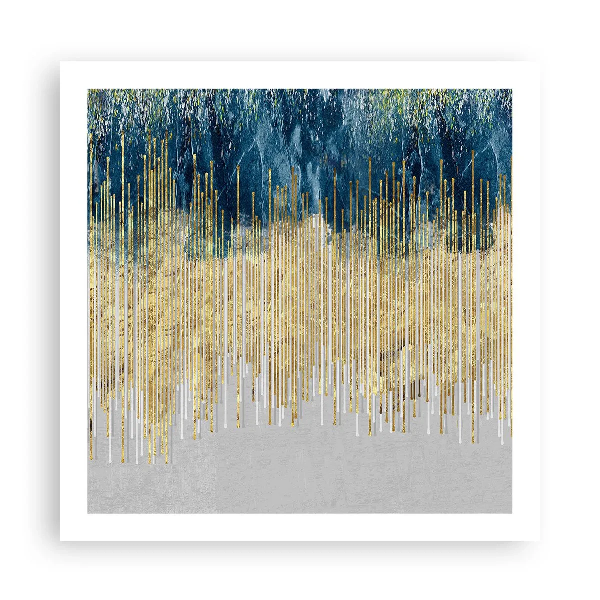 Poster - Vergoldete Grenze - 60x60 cm