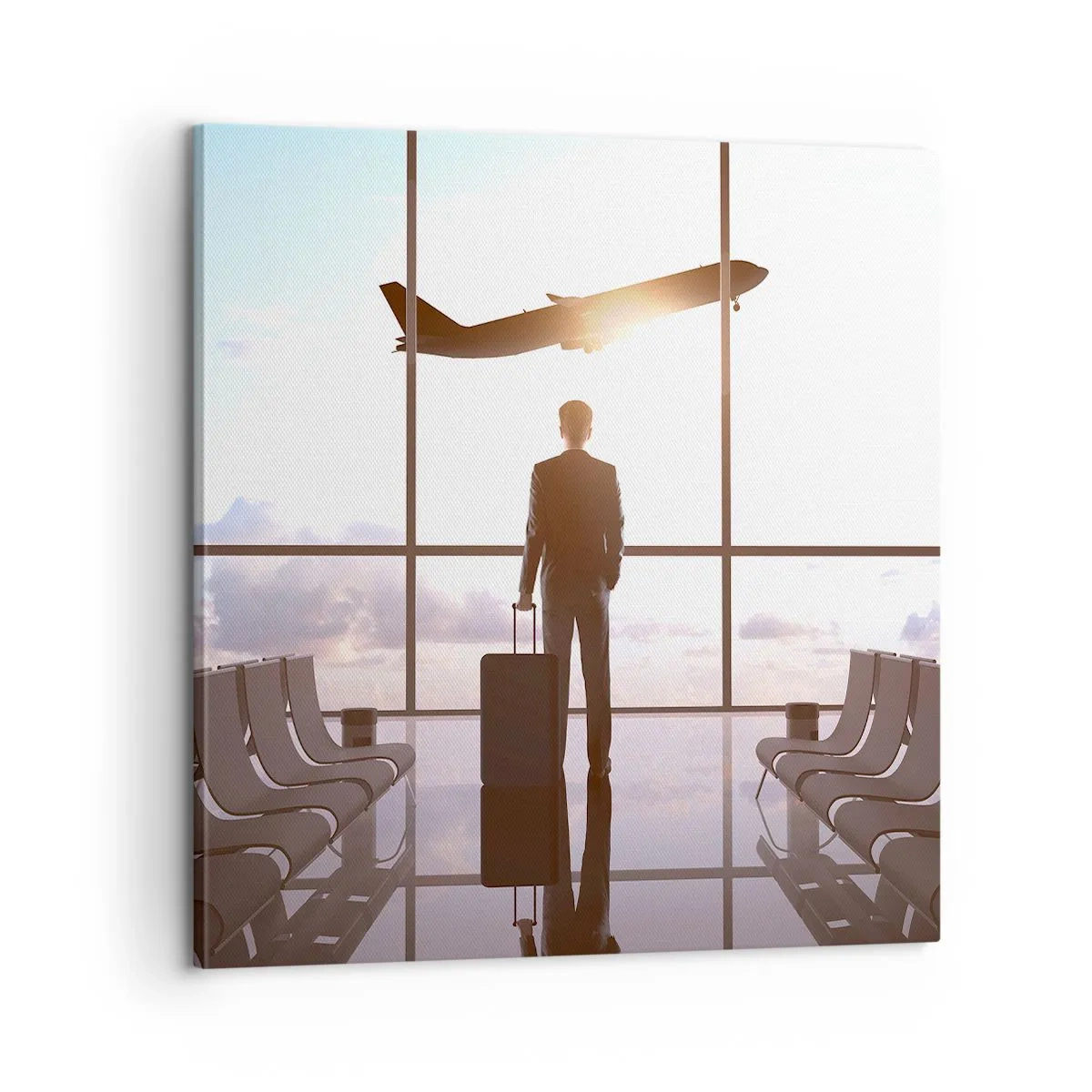 Bild auf Leinwand - Leinwandbild - Du hast Zeit, lass dir Zeit - 60x60 cm