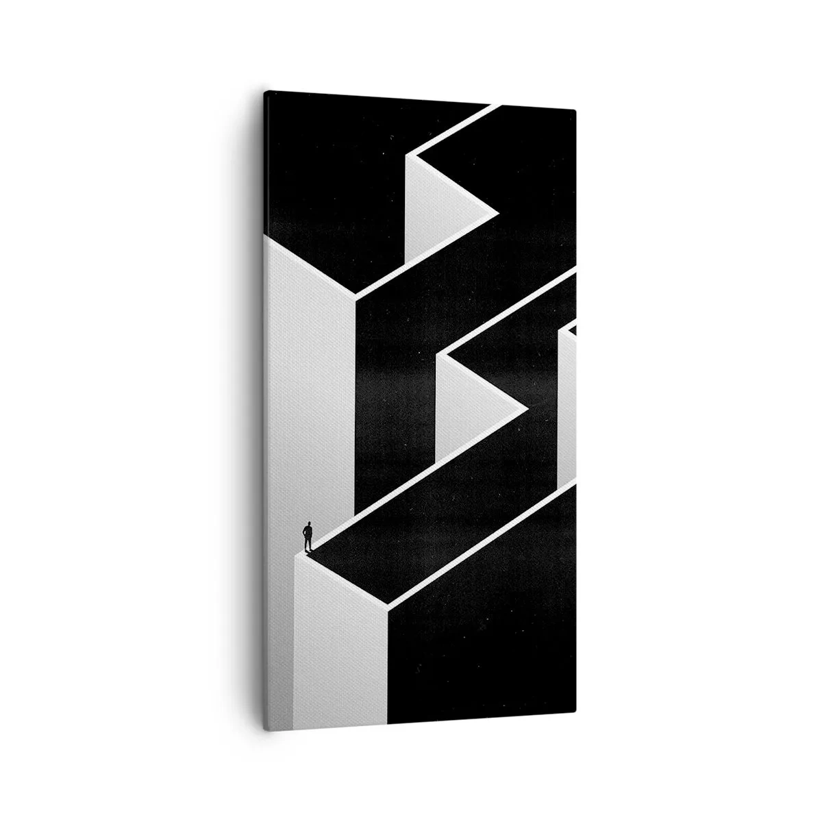 Bild auf Leinwand - Leinwandbild - Einsamkeit an der Spitze - 55x100 cm