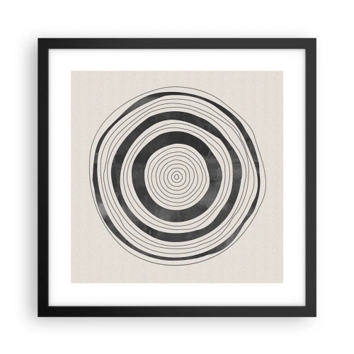 Poster in einem schwarzem Rahmen - Wichtig ist, was dazwischen liegt - 40x40 cm