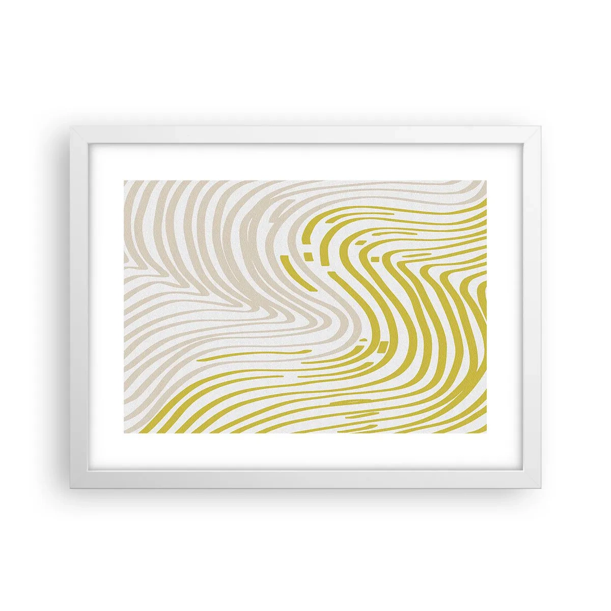 Poster in einem weißen Rahmen - Komposition mit sanfter Biegung - 40x30 cm