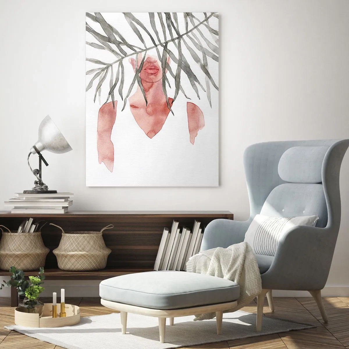 Glasbild - Bild auf glas - Dame der Tropen - 70x100 cm