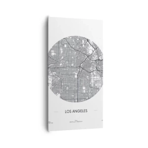 Bild auf Leinwand - Leinwandbild - Anatomie von Los Angeles - 65x120 cm