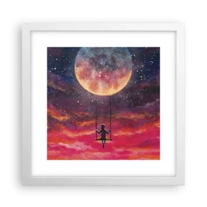 Poster in einem weißen Rahmen - Traum - 30x30 cm