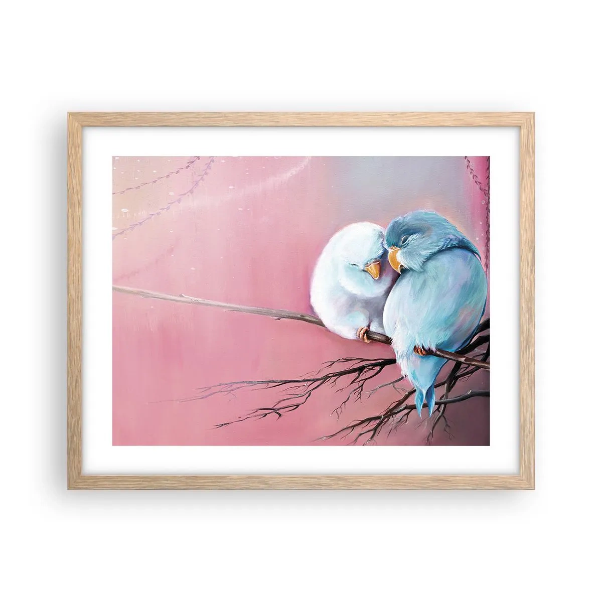 Poster in einem Rahmen aus heller Eiche - Was kann ich hier hinzufügen? ... - 50x40 cm