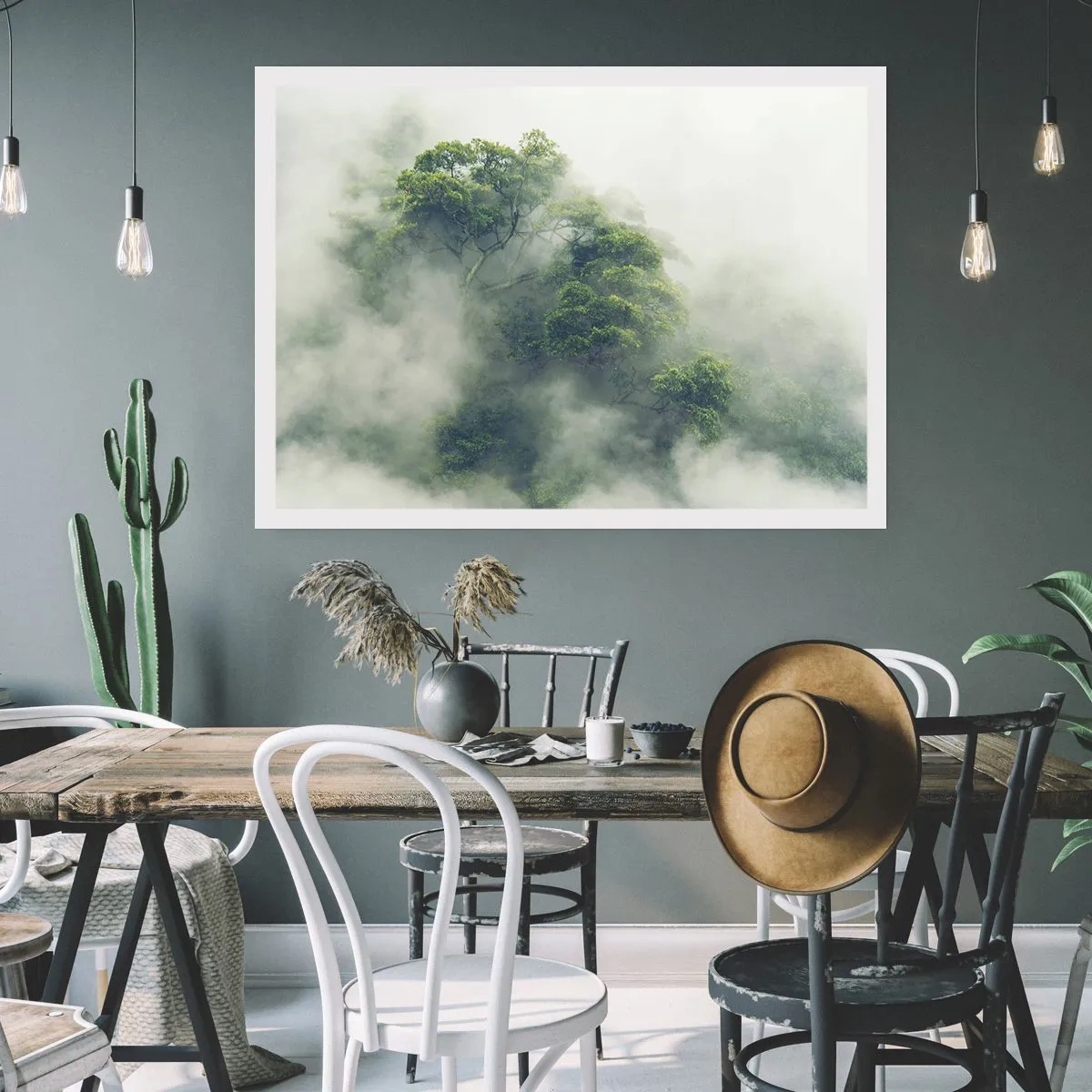 Poster - In Nebel gehüllt - 50x40 cm