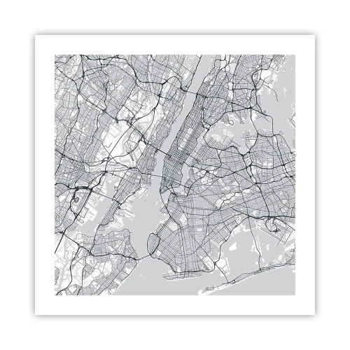 Poster - Die Anatomie einer Metropole - 50x50 cm