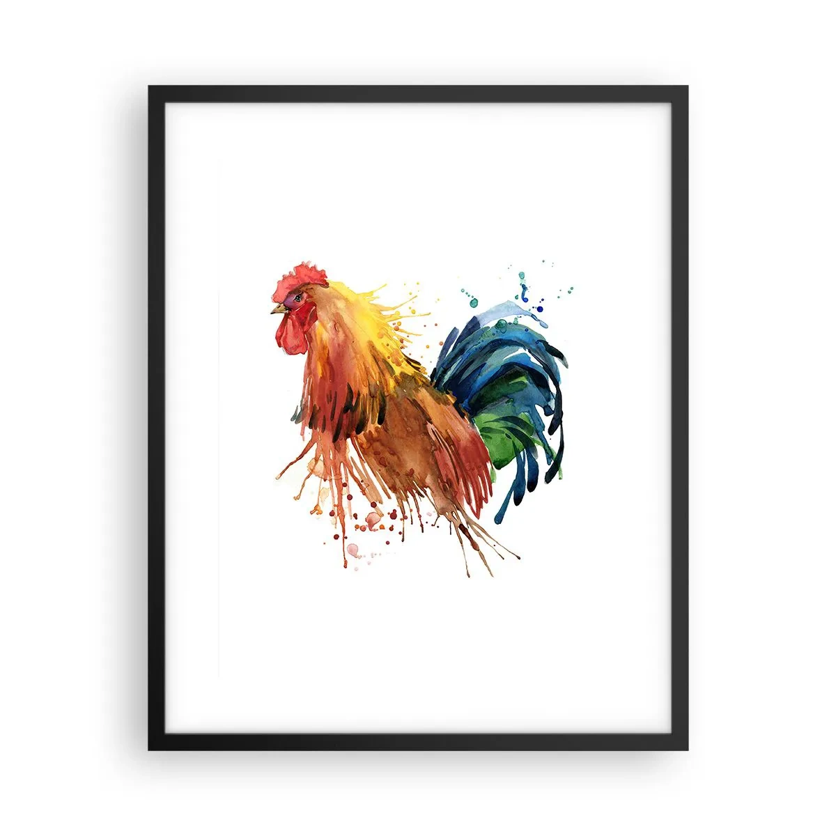 Poster in einem schwarzem Rahmen - Königliches Gewand, königlicher Stolz - 40x50 cm