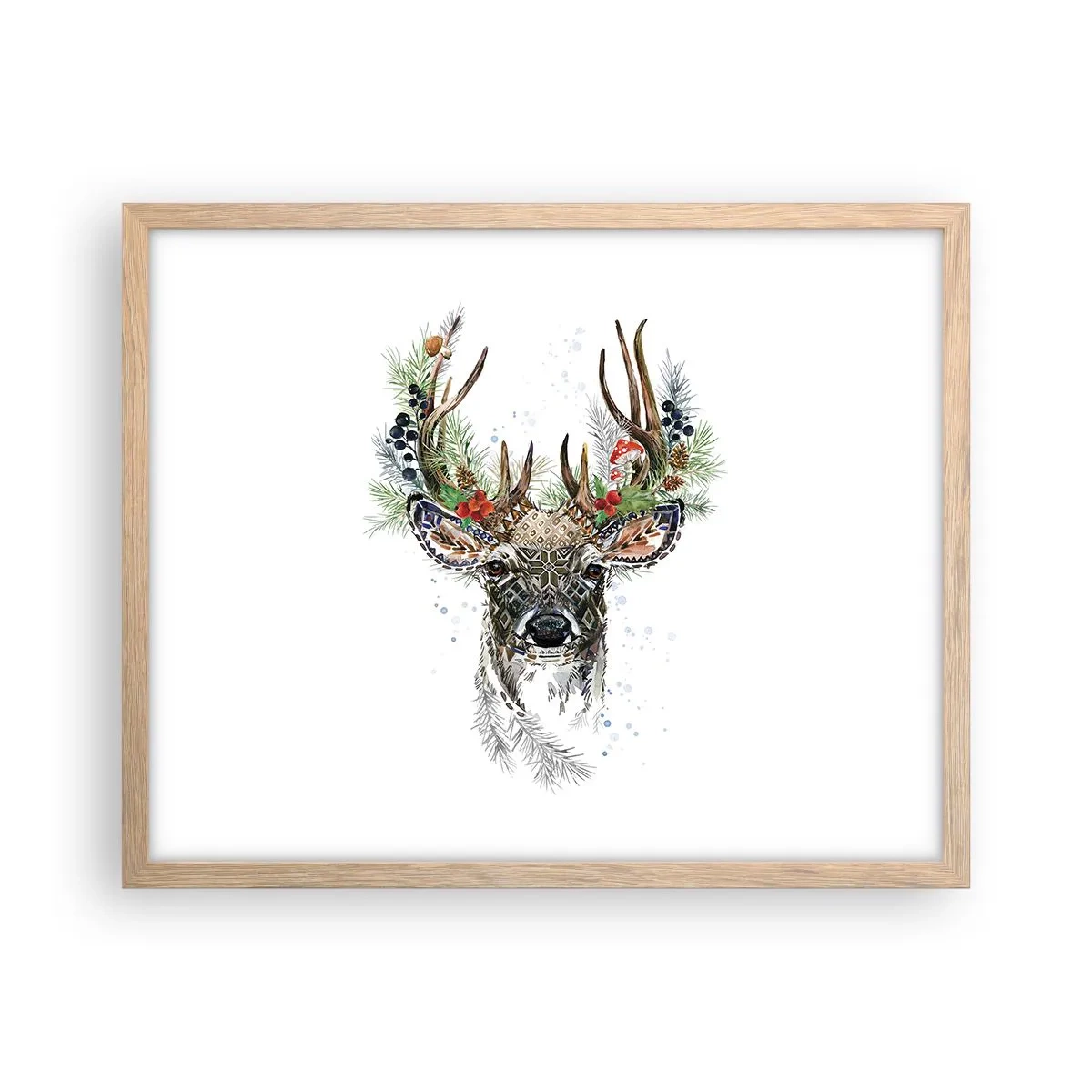 Poster in einem Rahmen aus heller Eiche - Im festlichen Gewand - 50x40 cm