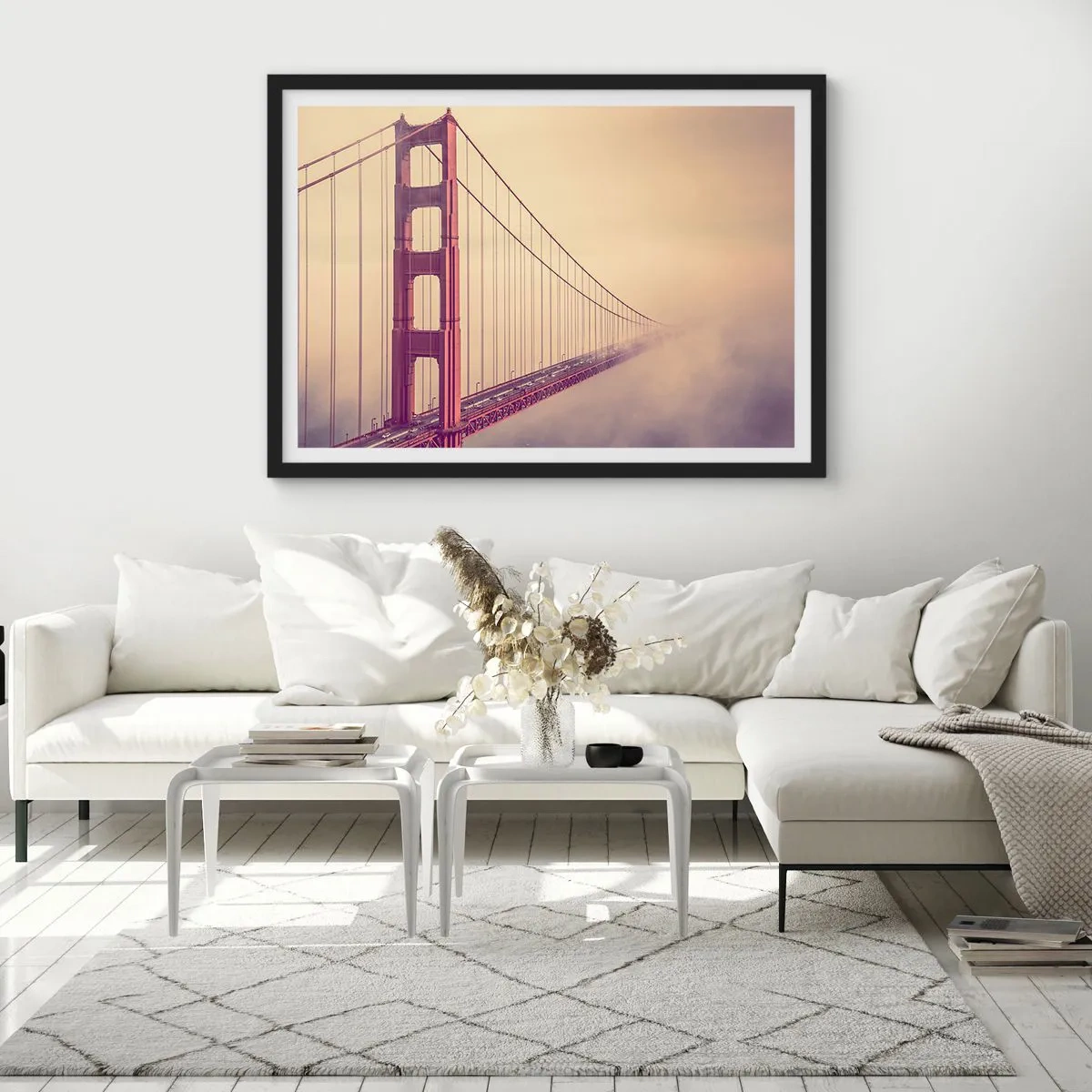 Poster in einem schwarzem Rahmen - Zwischen Himmel und Erde - 91x61 cm