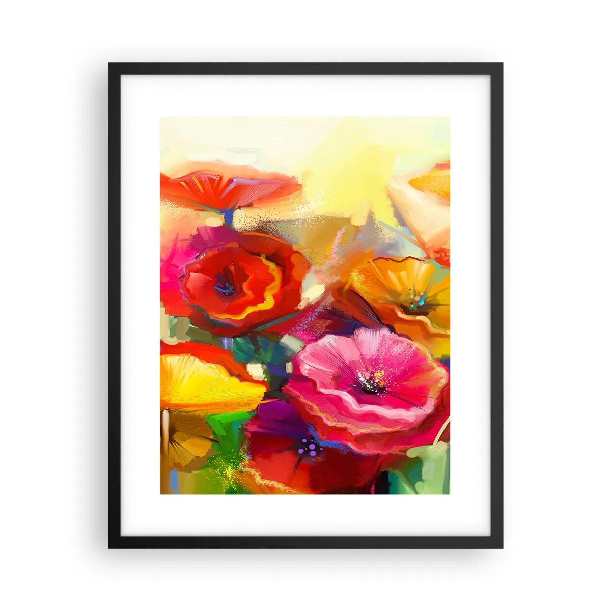 Poster in einem schwarzem Rahmen - Nicht nur rot - 40x50 cm