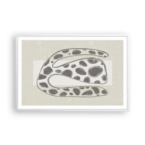 Poster in einem weißen Rahmen - Seltsame Kreatur - 91x61 cm