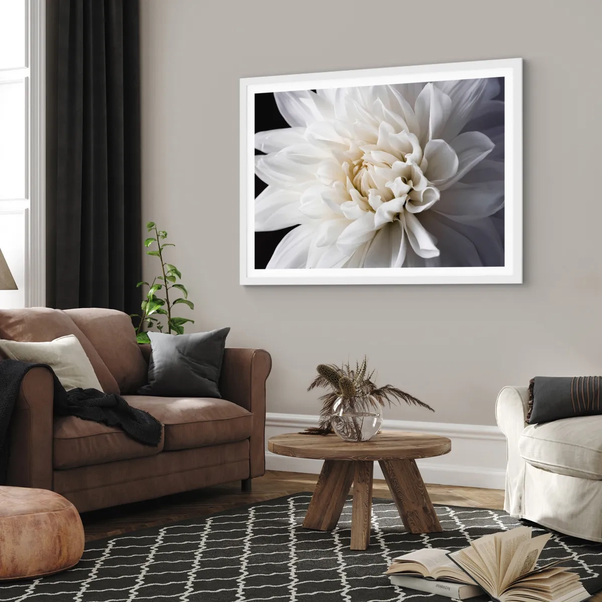 Poster in einem weißen Rahmen - Der Morgen der Braut - 91x61 cm