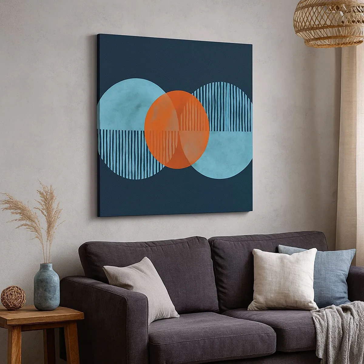 Bild auf Leinwand - Leinwandbild - Symmetrische Komposition - 30x30 cm