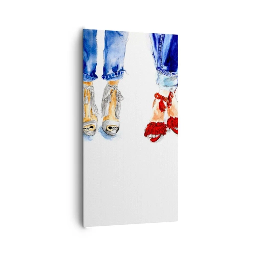 Bild auf Leinwand - Leinwandbild - Vielleicht gehen wir spazieren? - 65x120 cm