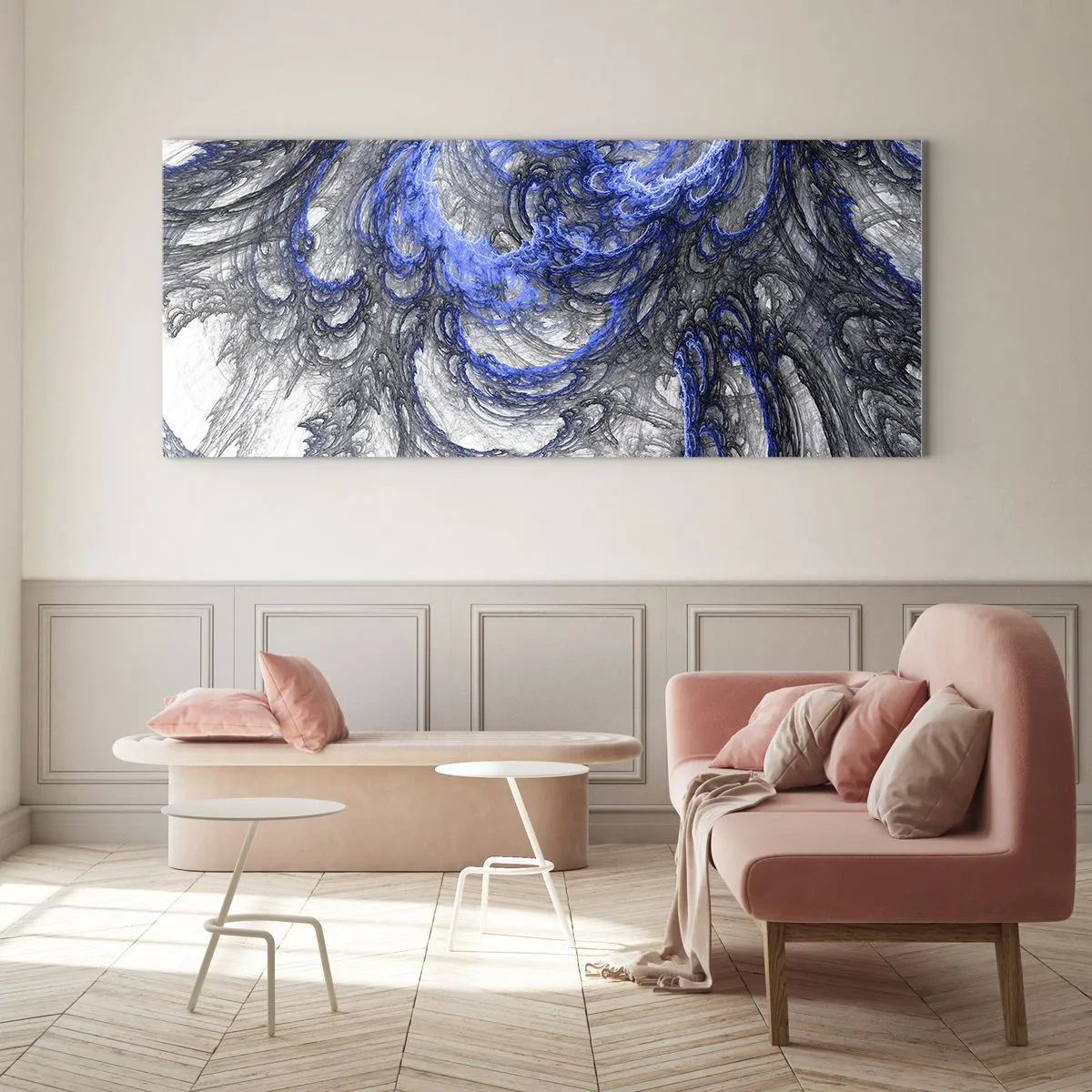 Glasbild - Bild auf glas - Die Geburt einer Welle - 100x40 cm