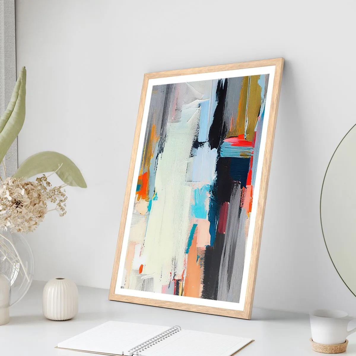 Poster in einem Rahmen aus heller Eiche - Gibt es eine Methode? - 70x100 cm