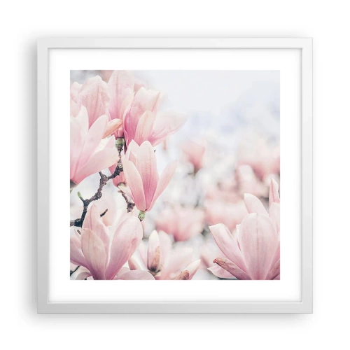 Poster in einem weißen Rahmen - Das Ideal der Subtilität - 40x40 cm