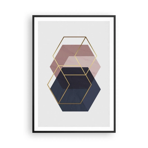 Poster in einem schwarzem Rahmen - Die Kraft der Einfachheit - 70x100 cm