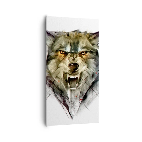 Bild auf Leinwand - Leinwandbild - Kein Schritt näher! - 65x120 cm