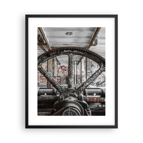 Poster in einem schwarzem Rahmen - Das geheime Leben der Fabrik - 40x50 cm