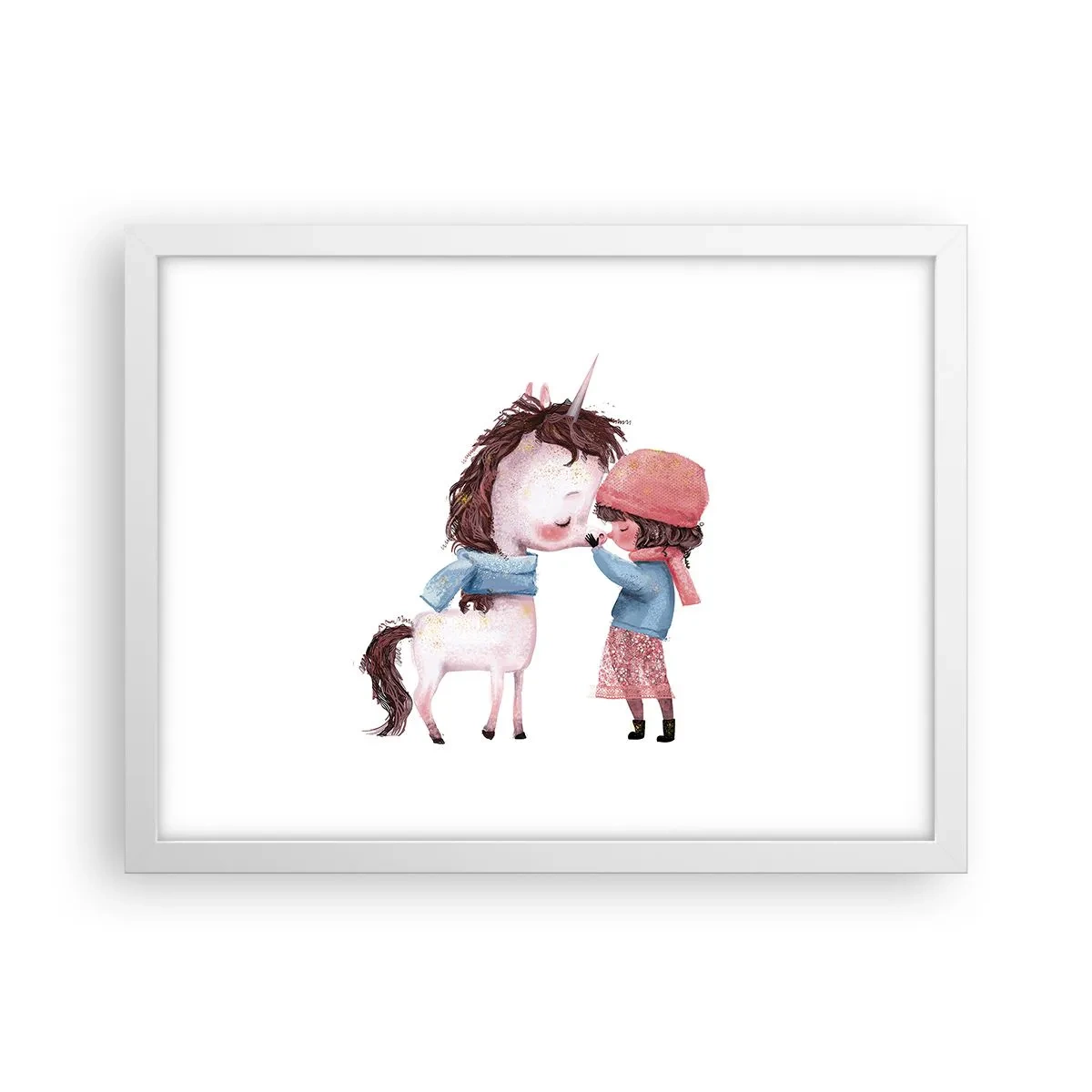 Poster in einem weißen Rahmen - Ein Wintermärchen - 40x30 cm