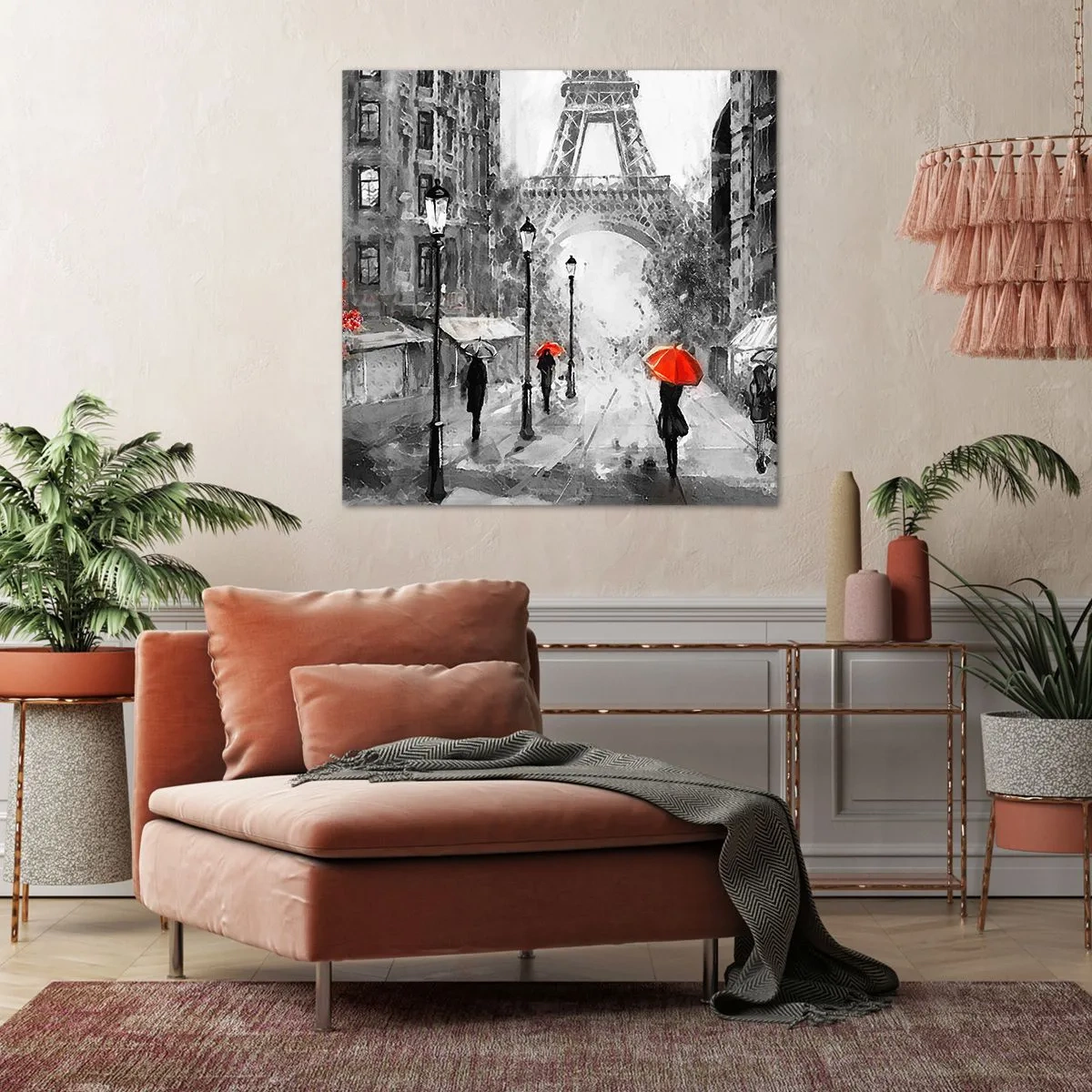 Bild auf Leinwand - Leinwandbild - Alle Wege führen zu ihr - 40x40 cm