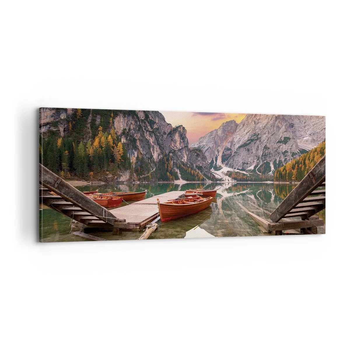 Bild auf Leinwand - Leinwandbild - Versprechen des Tages - 100x40 cm