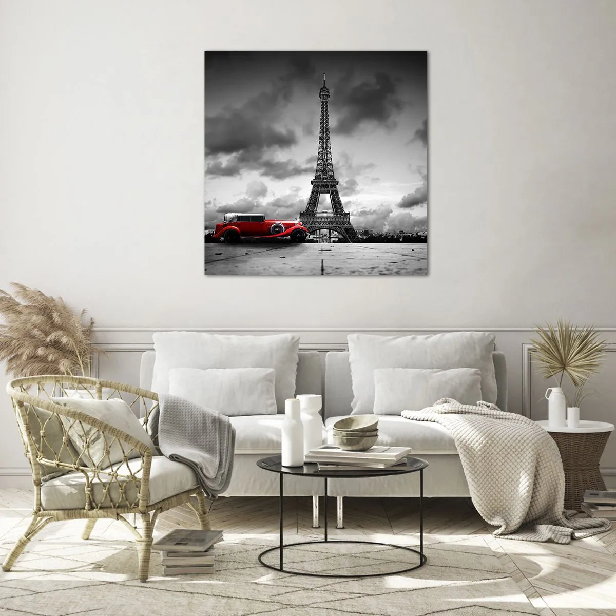 Glasbild - Bild auf glas - Vor nicht allzu langer Zeit in Paris - 40x40 cm