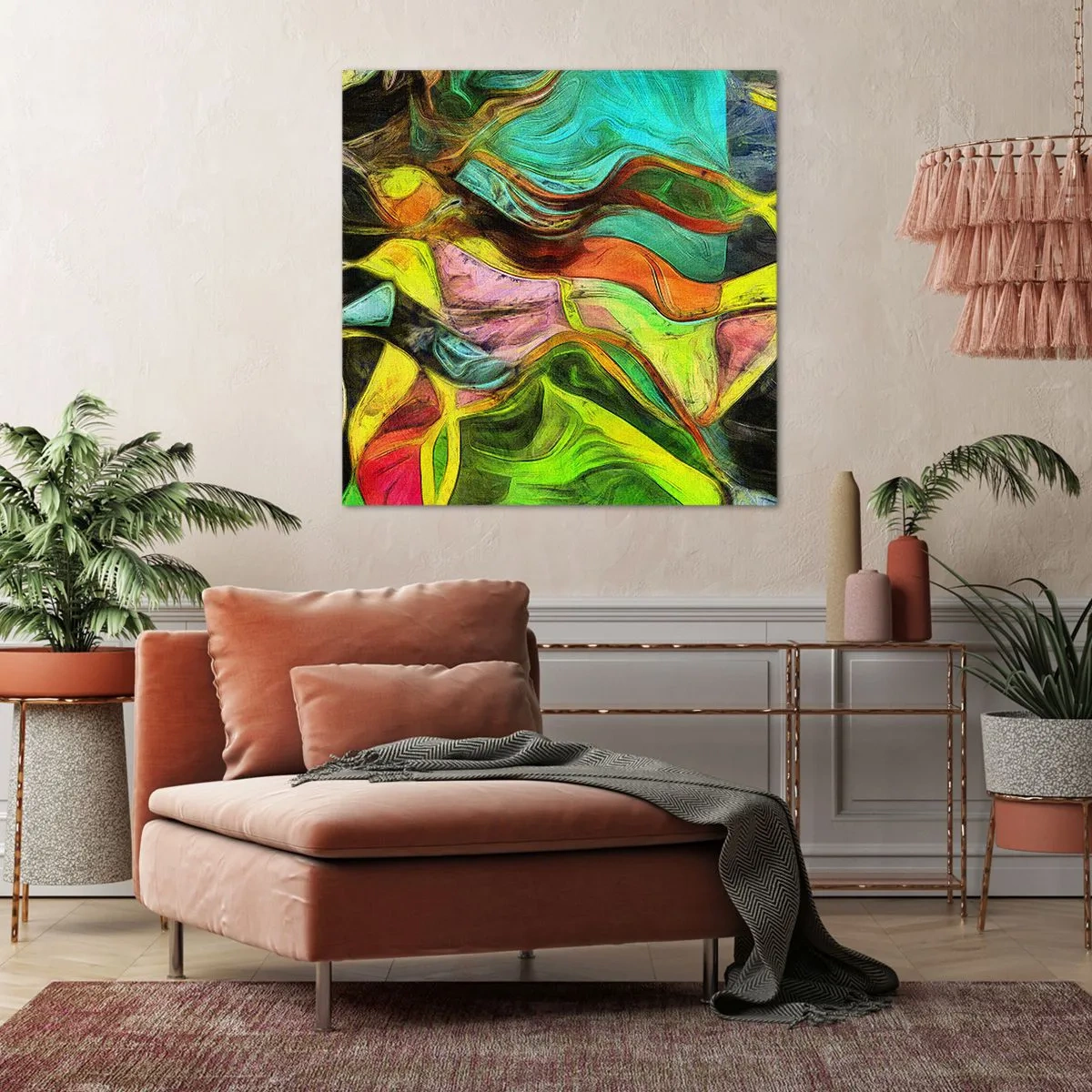 Bild auf Leinwand - Leinwandbild - Bewegung ist Leben - 30x30 cm