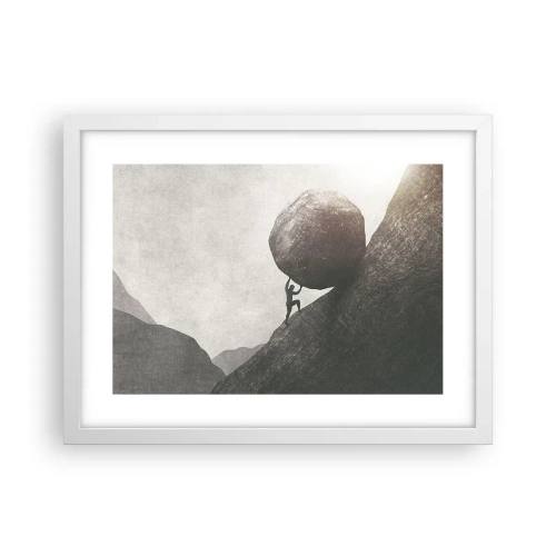 Poster in einem weißen Rahmen - Ich glaube wider alle Hoffnung - 40x30 cm