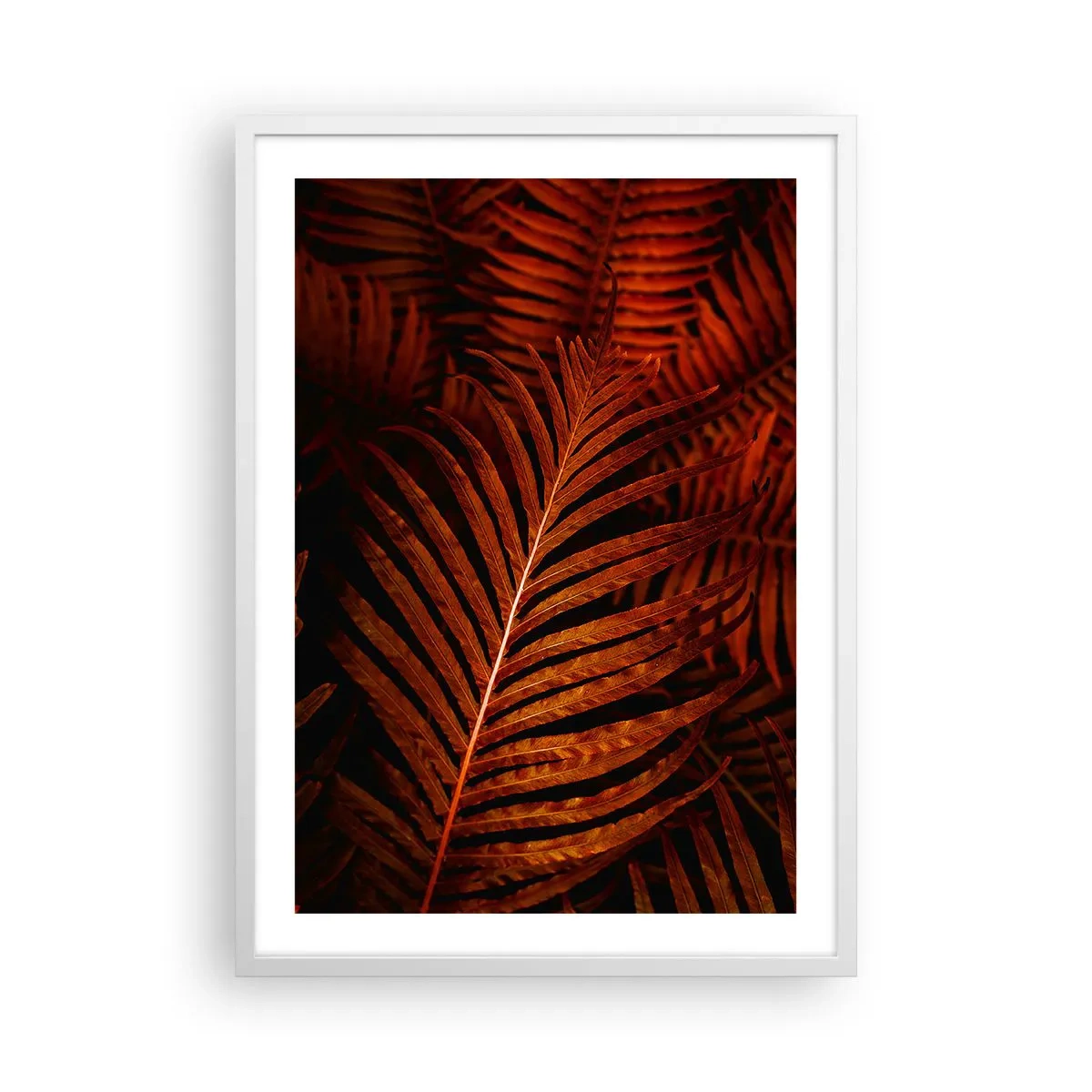 Poster in einem weißen Rahmen - Die Hitze des Lebens - 50x70 cm