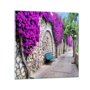 Glasbild - Bild auf glas - Lass uns so schnell wie möglich treffen - 30x30 cm