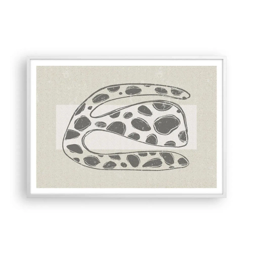 Poster in einem weißen Rahmen - Seltsame Kreatur - 100x70 cm