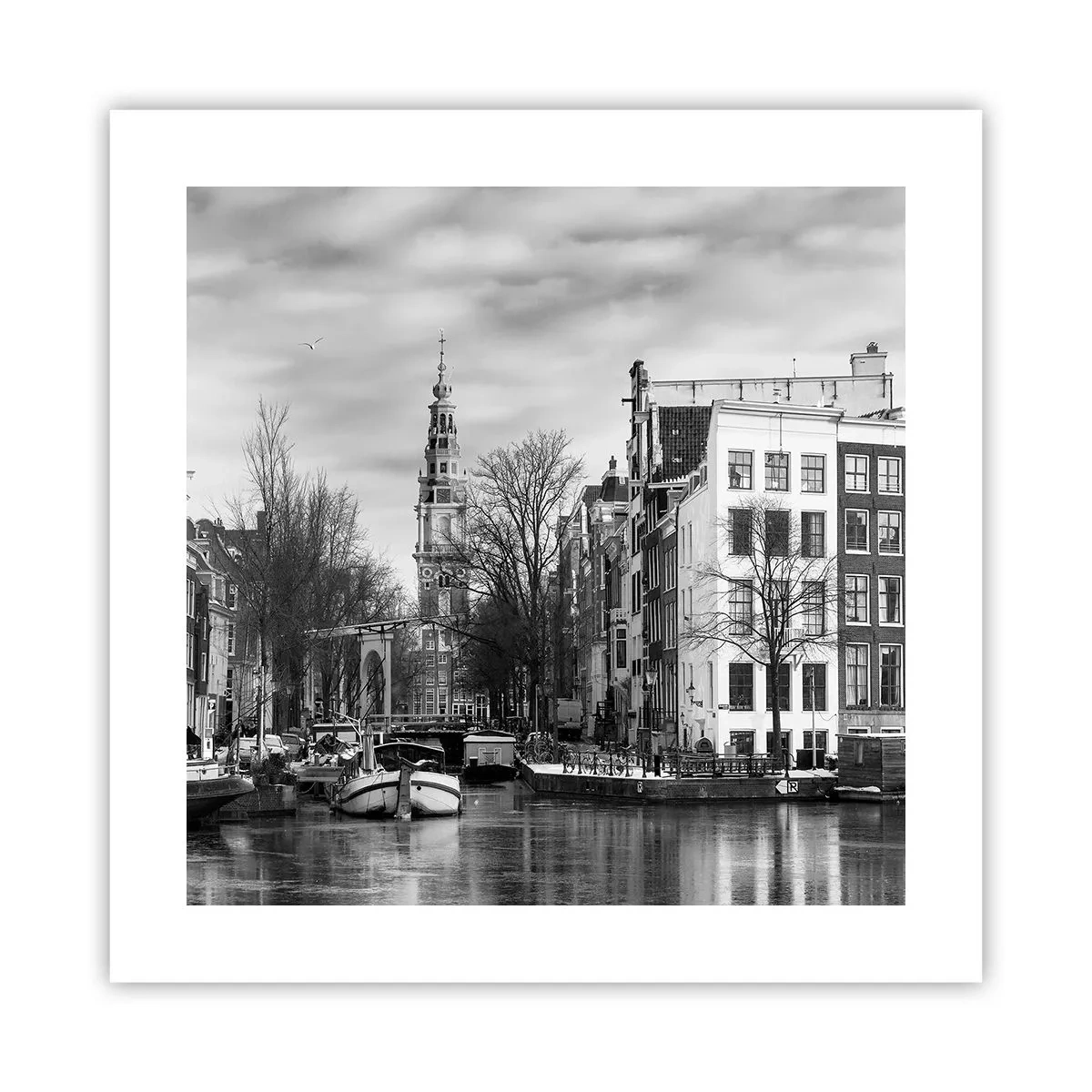 Poster - Amsterdamer Atmosphäre - 40x40 cm