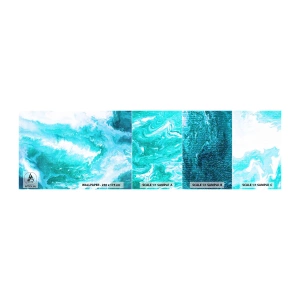 Fototapeten Muster Selbstklebend Deluxe Sticker - Im Kern des Elements - Abstraktion, Stück, Modernes Muster - 100x30 cm