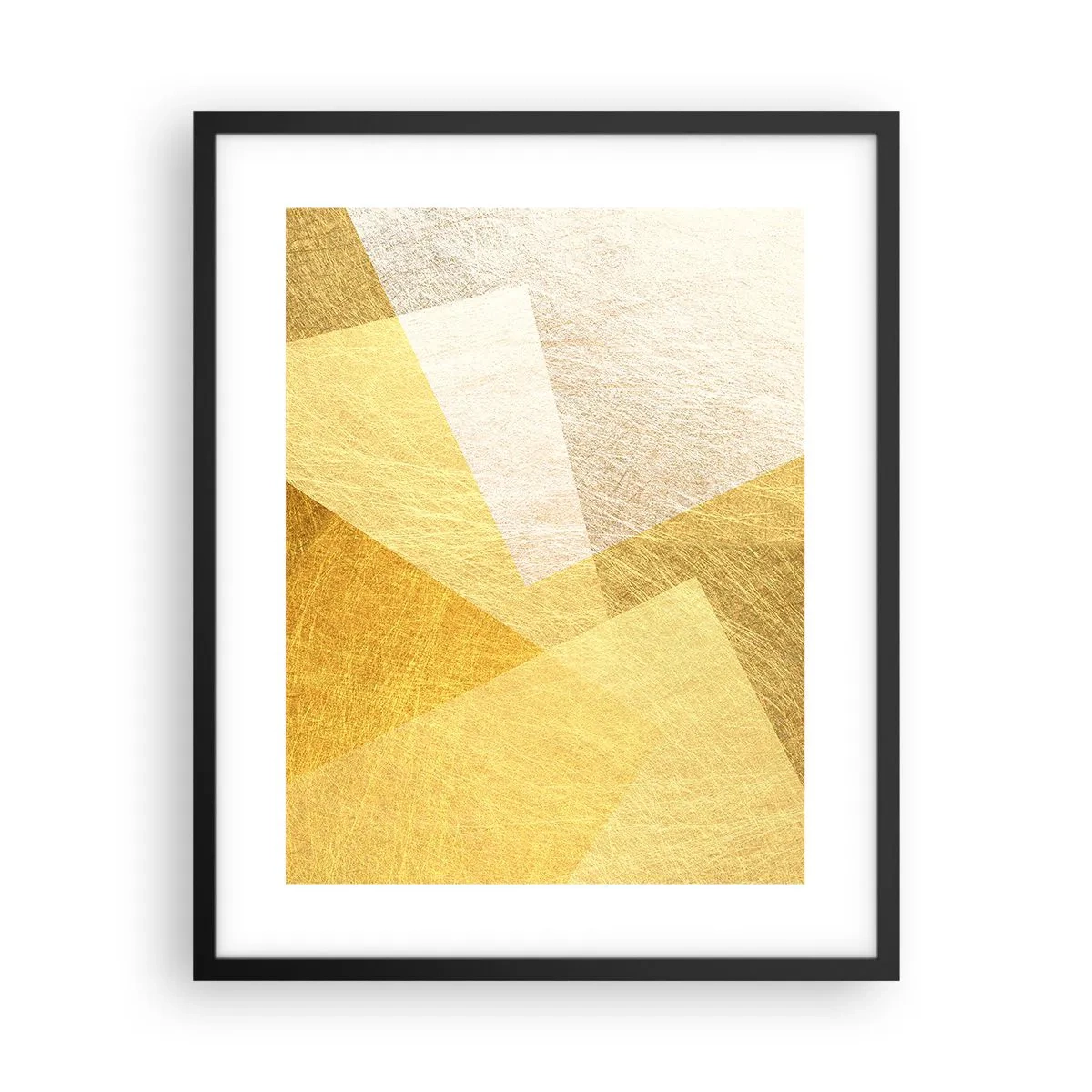 Poster in einem schwarzem Rahmen - Geometriewetter - 40x50 cm