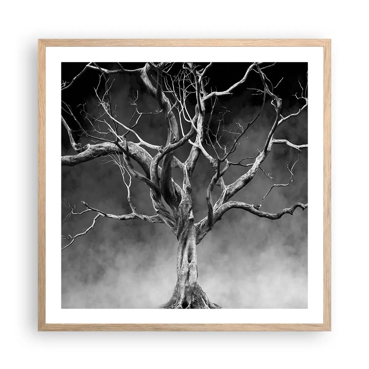 Poster in einem Rahmen aus heller Eiche - Ursprünglich und heilig - 60x60 cm