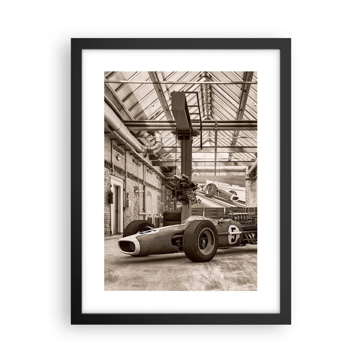 Poster in einem schwarzem Rahmen - Die Siegerruhe - 30x40 cm