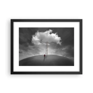 Poster in einem schwarzem Rahmen - Alles ist möglich - 40x30 cm