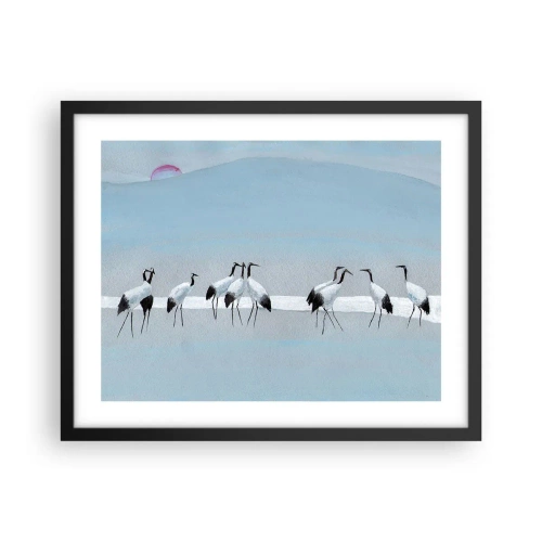 Poster in einem schwarzem Rahmen - Nach einem heißen Tag - 50x40 cm