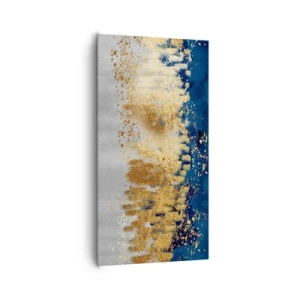 Bild auf Leinwand - Leinwandbild - Moderne Komposition mit Glanz - 65x120 cm