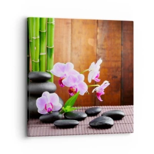 Bild auf Leinwand - Leinwandbild - Treffen Sie die Freuden des Ostens - 30x30 cm