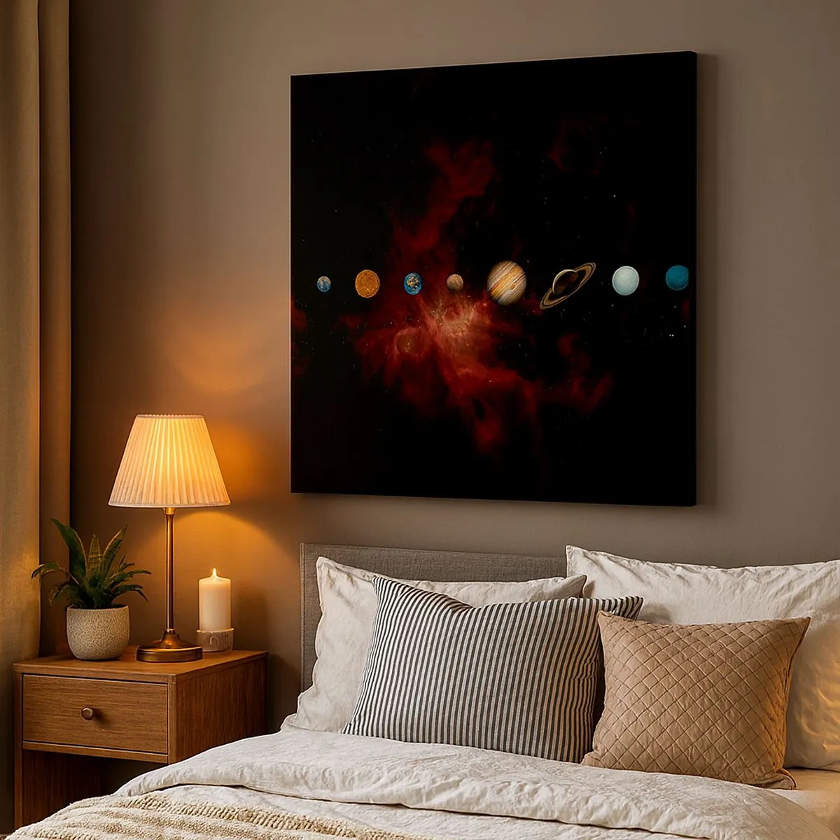 Bild auf Leinwand - Leinwandbild - Unsere Nachbarschaft - 30x30 cm