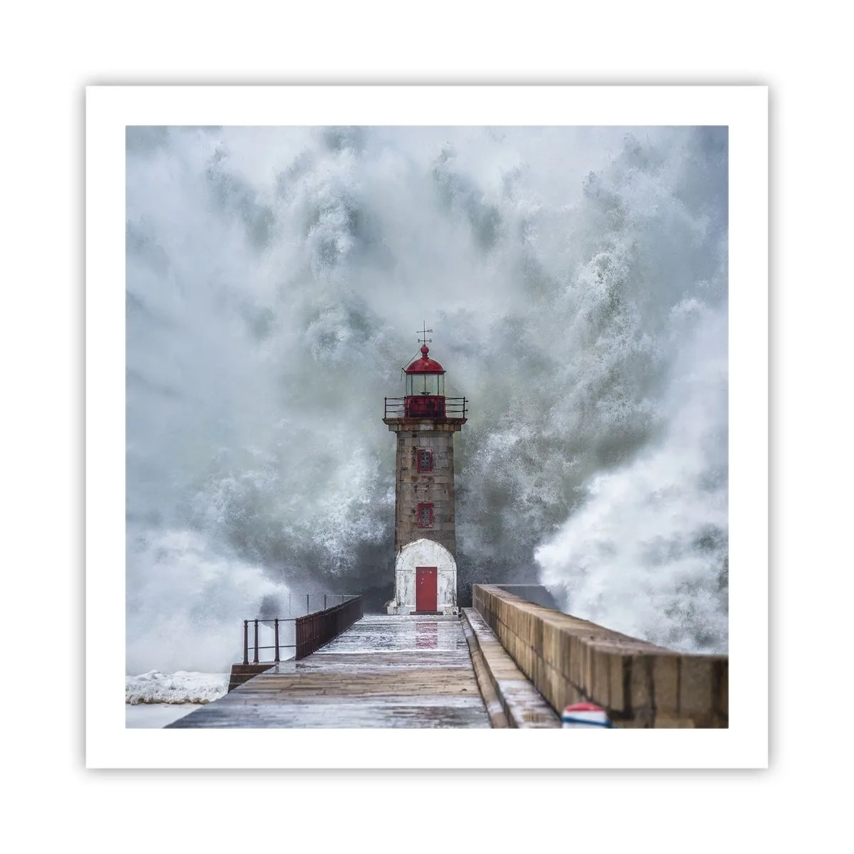 Poster - Das Rauschen des Wassers, der Lärm wird wehen - 60x60 cm