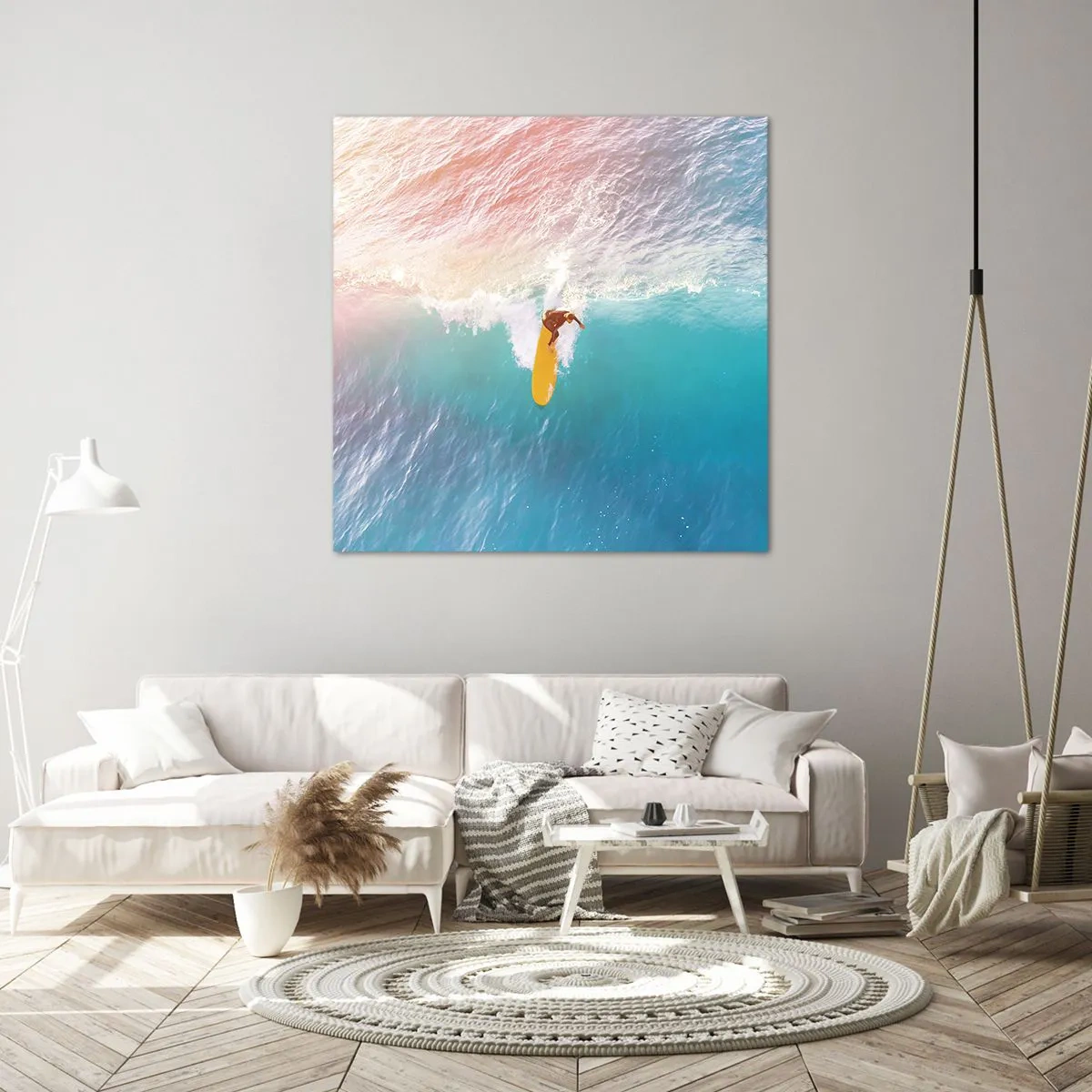Bild auf Leinwand - Leinwandbild - Der Ozeanreiter - 50x50 cm