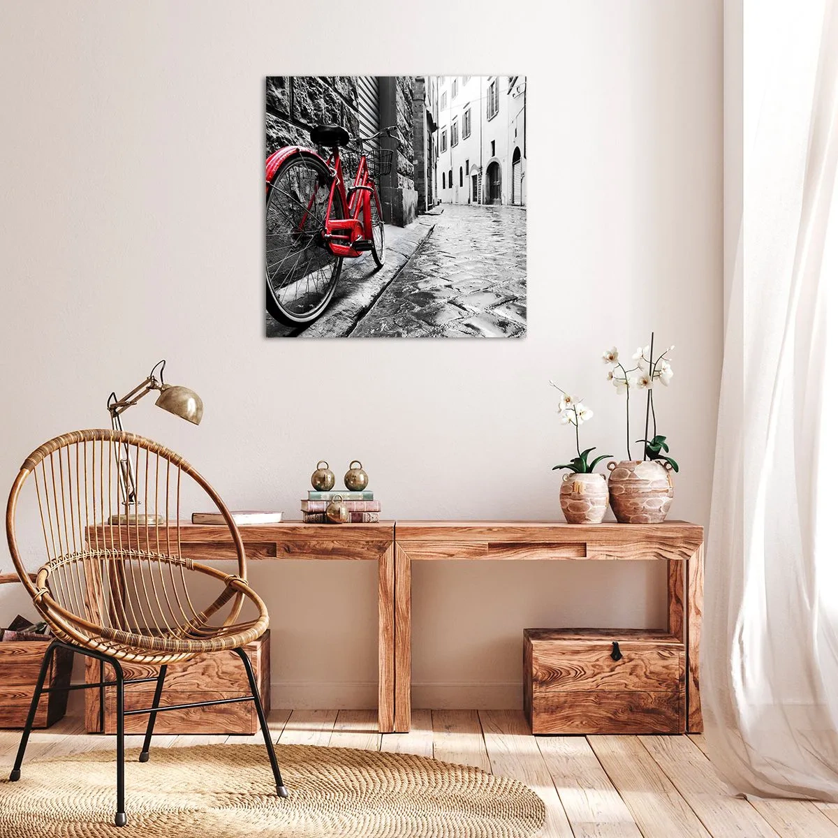 Bild auf Leinwand - Leinwandbild - Wahre Schönheit wird nicht alt - 70x70 cm